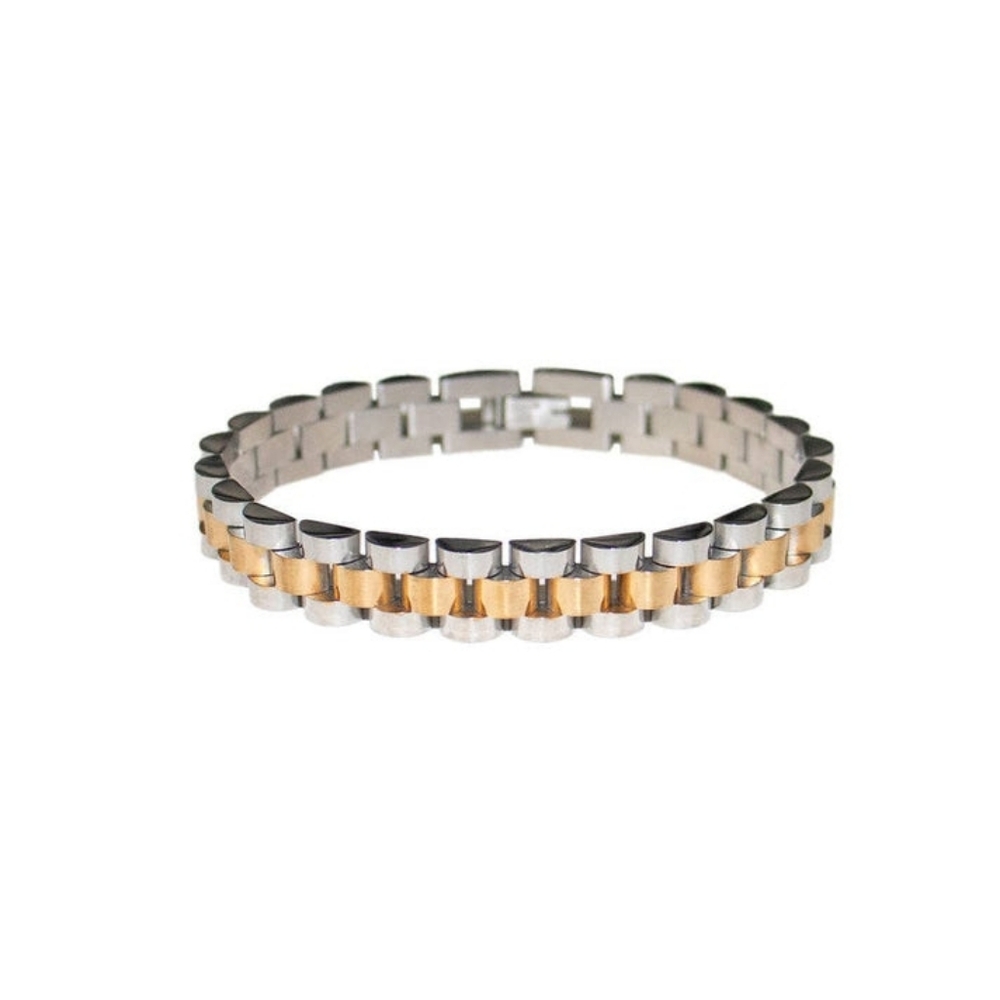 Elegant Two-Tone Bracelet